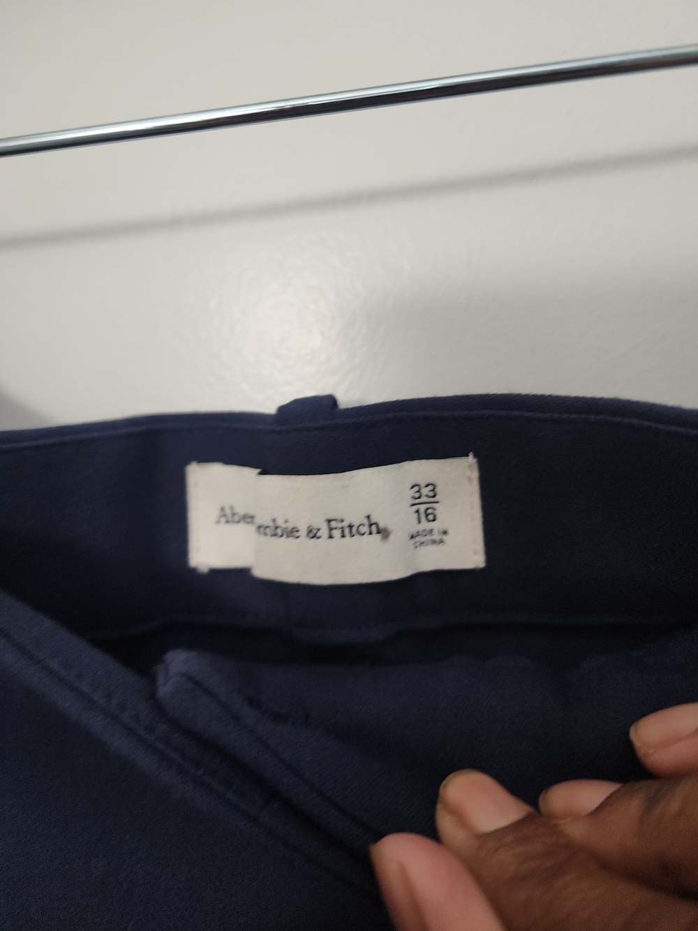 Abercrombie & Fitch Navy Wide-Leg Cargo Pants - Picture 5 of 6